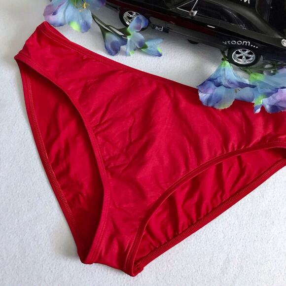 La Blanca NWT Red Bikini Swim Bottom Women 14 - Picture 3 of 10